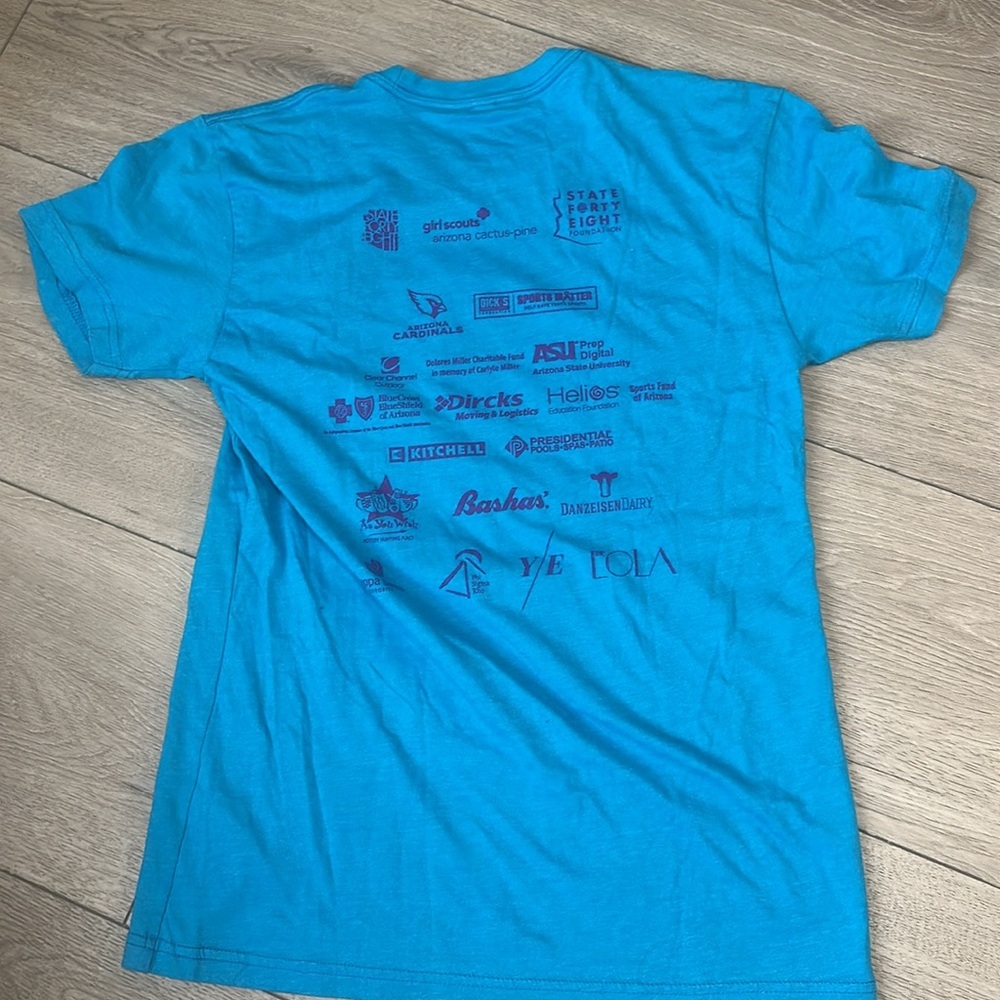 State forty eight- AZ 5K Kids Graphic Tees - Blue and Mint - Picture 4 of 7